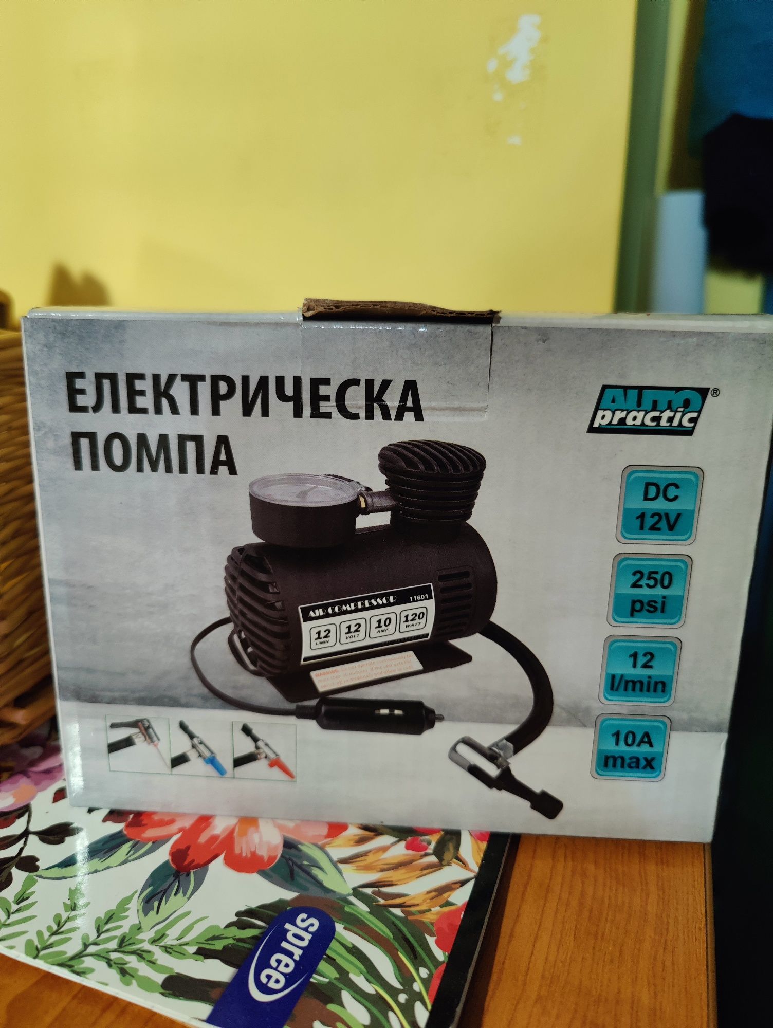 Авто компресор AUTO PRACTIC 12V 250 PSI