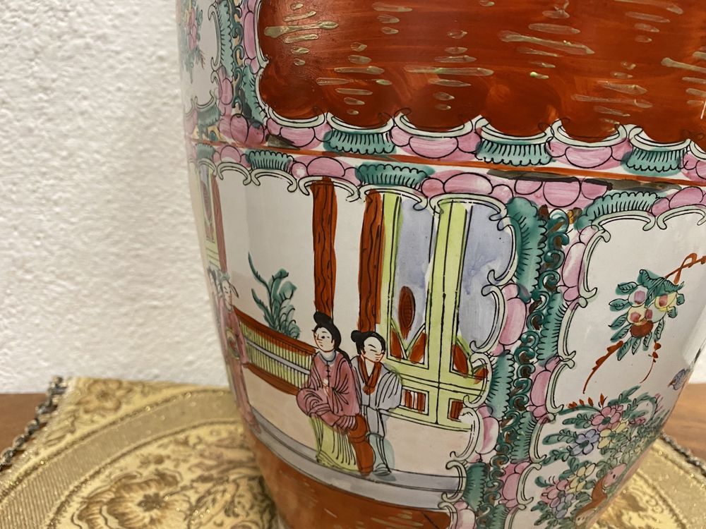 Огромна китайска ваза от порцелан