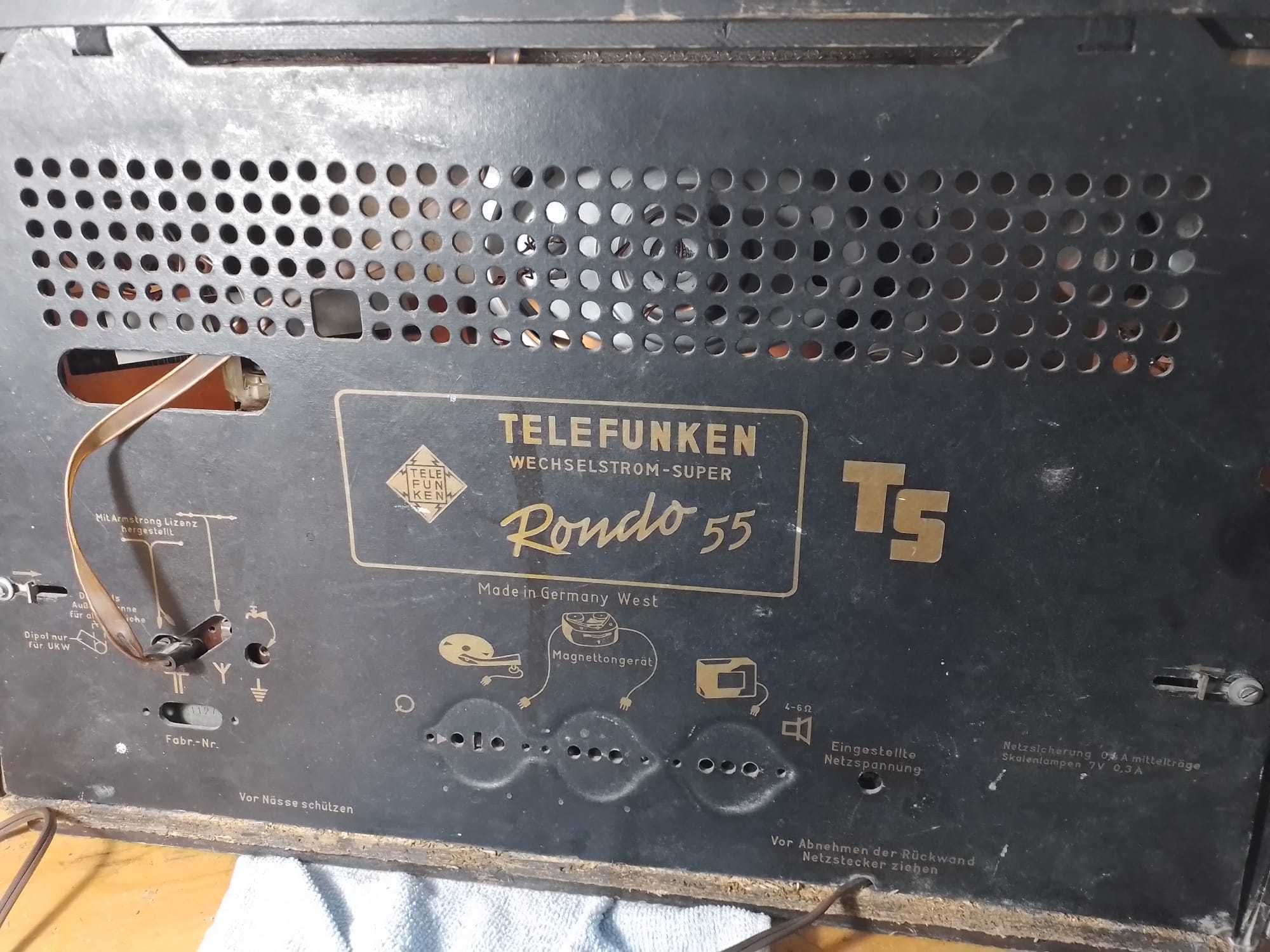 Radio de colectie vechi pe lampi telefunken