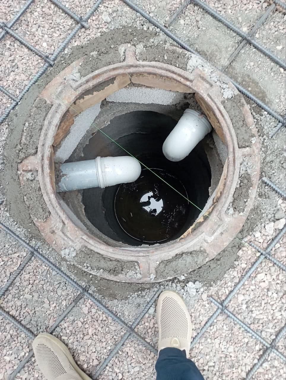 Монтаж наружный канализация и водопровод, септик выгребных яма