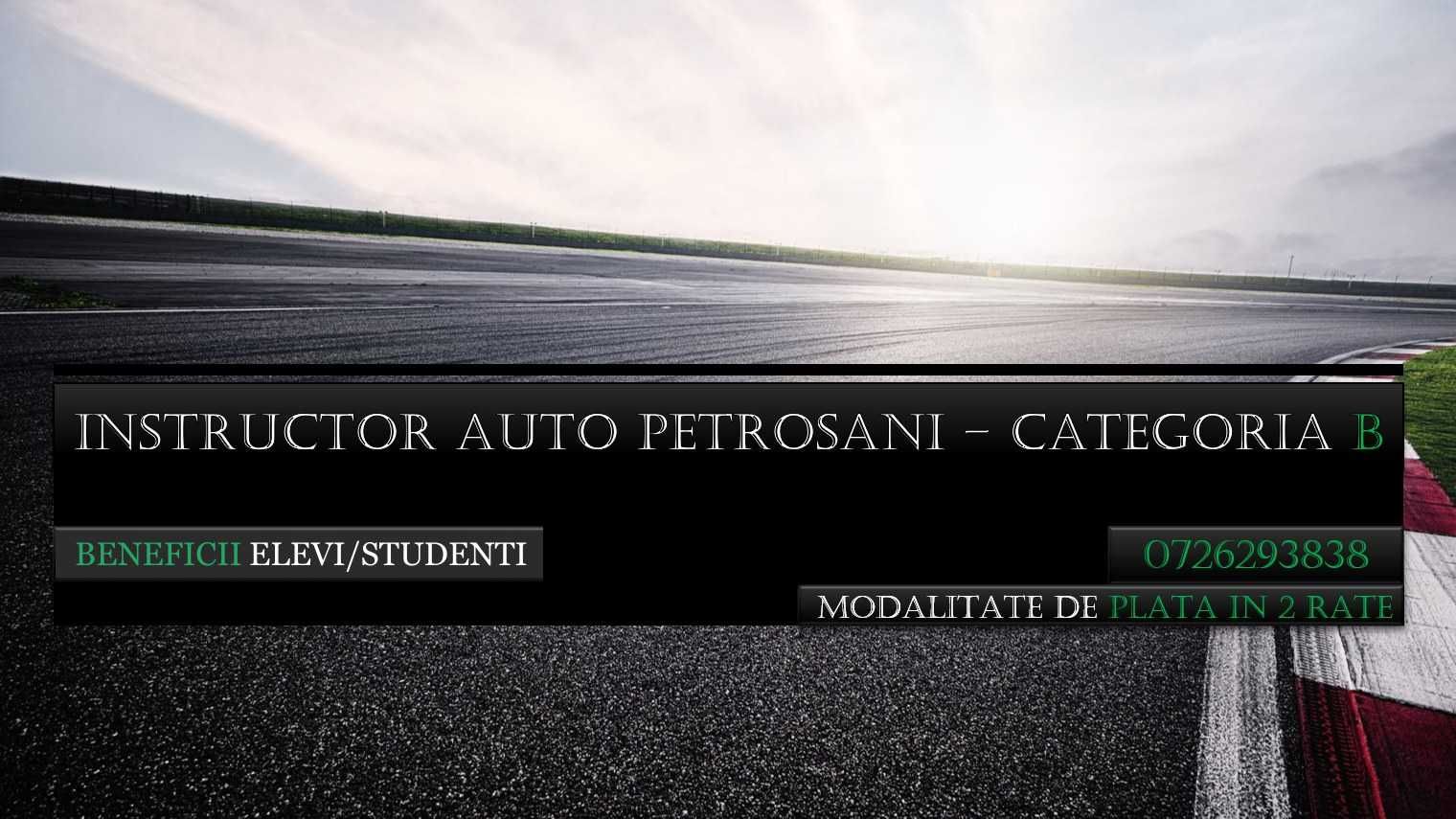 Scoala de Soferi - Beneficii ELEVI/STUDENTI - Instructor Auto cat B.