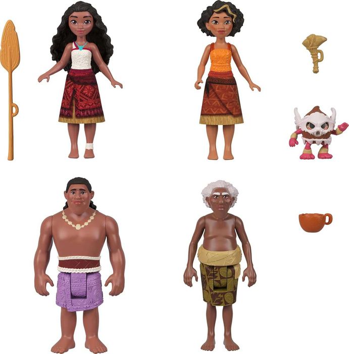Disney Moana 2: Каноэ Моаны — игровой набор с 5 мини-куклами