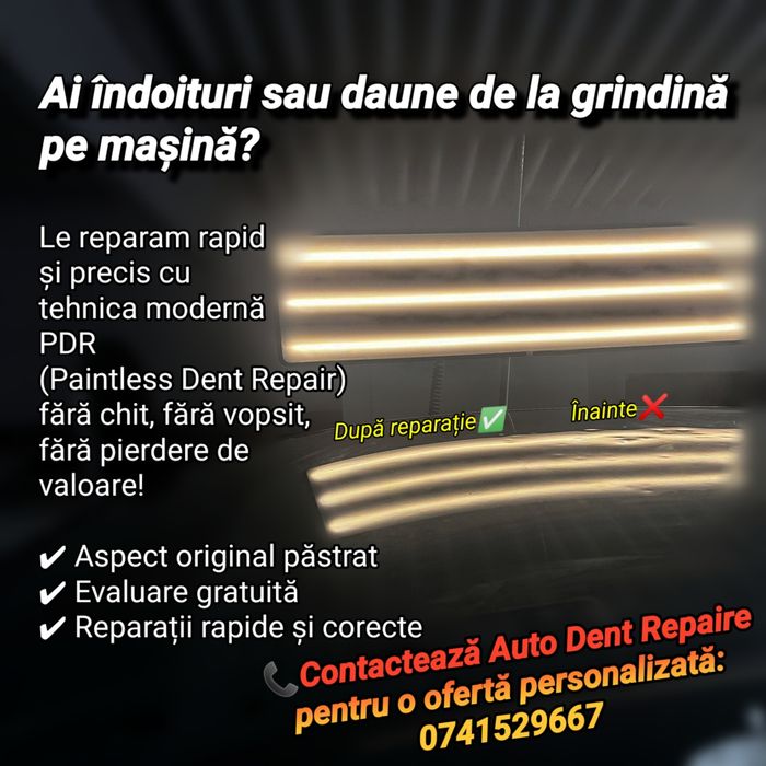 Reparații Auto de grindină sau lovituri mici de parcare