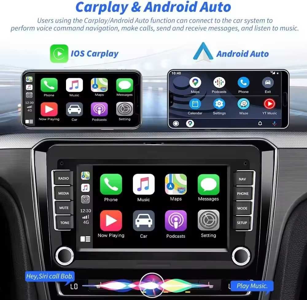 7 Инч Android Мултимедия с CarPlay за VW Golf 5 6 Polo Passat Touran
