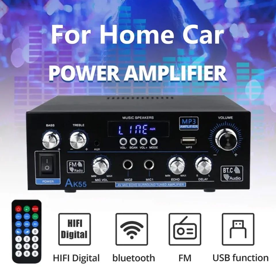 Amplificator bluetooth 2 x 70W