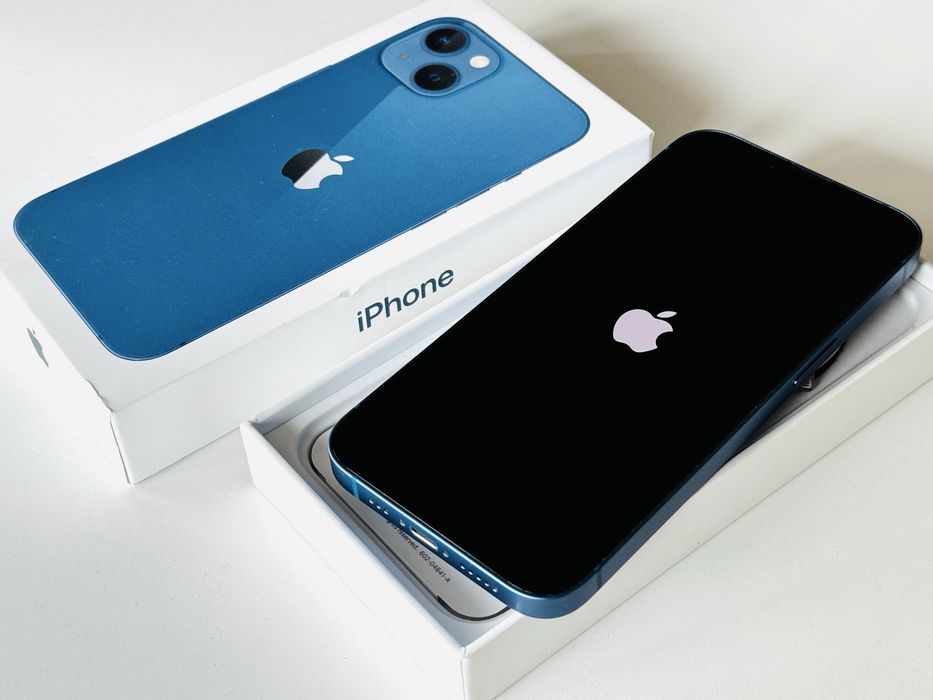 НОВ! Iphone 13 128GB Blue 100% Батерия! Гаранция 6 месеца