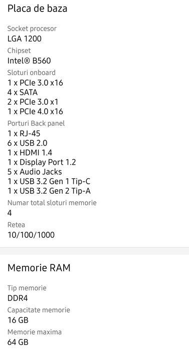Unitate Pc si monitor gaming