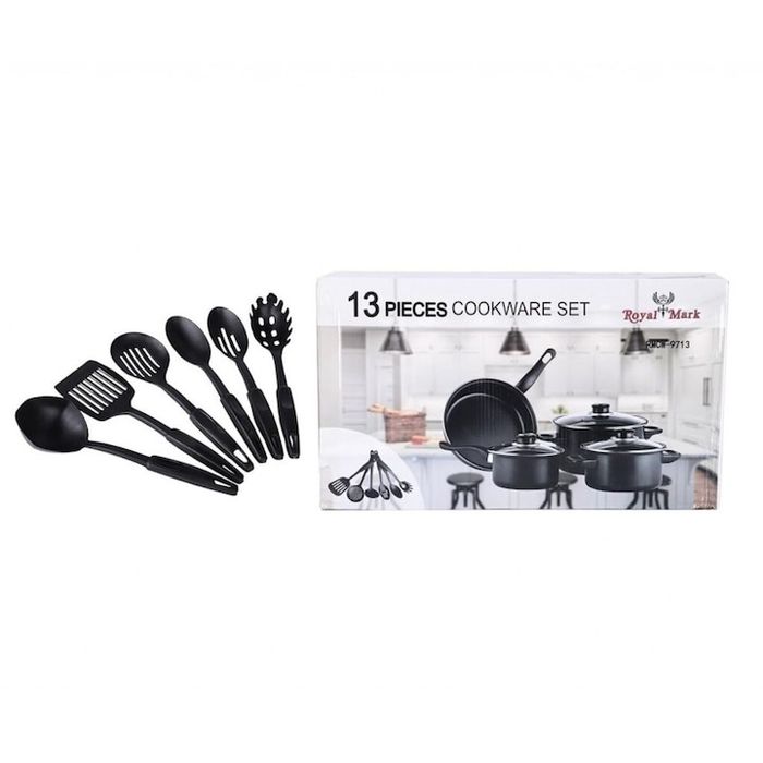 Комплект 13 части тенджери, кесерола и тиган заедно с прибори Royal