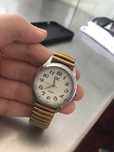 Ceas SK quartz cu tenta de aur
