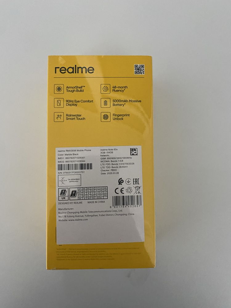 Realme  60X срочно