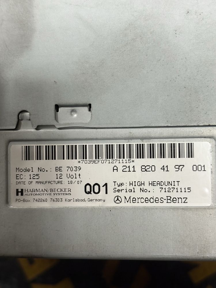 Mercedes w211 сд радио