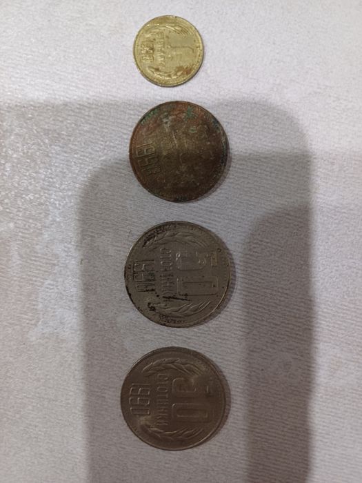 Монети стотинки  от 1990 година