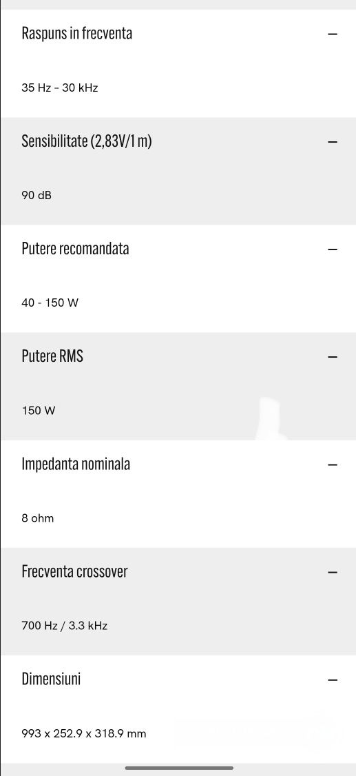 Boxe Podea Monitor Audio, Monitor 300
