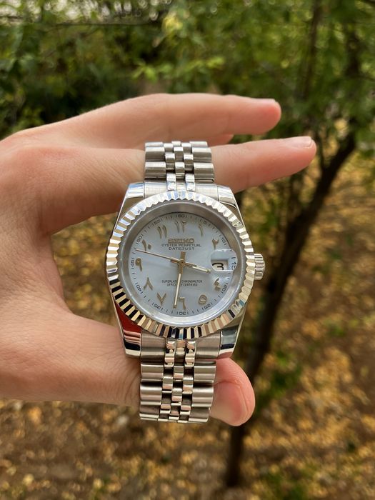 Seiko Mod Arabic Dial NH35 Jubilee Автомат Самонавиващ