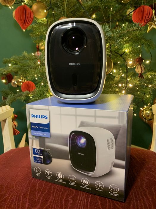 Videoproiector smart Philips NeoPix 130, NOU, alb