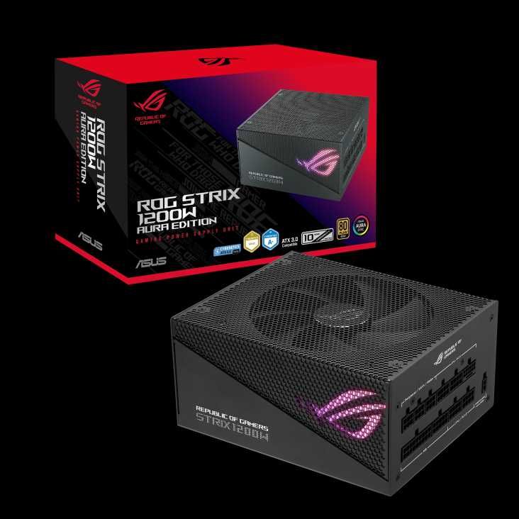 Новый Блок ASUS ROG STRIX 1200W Gold Aura Edition. ATX 3.0. PCIe Gen 5