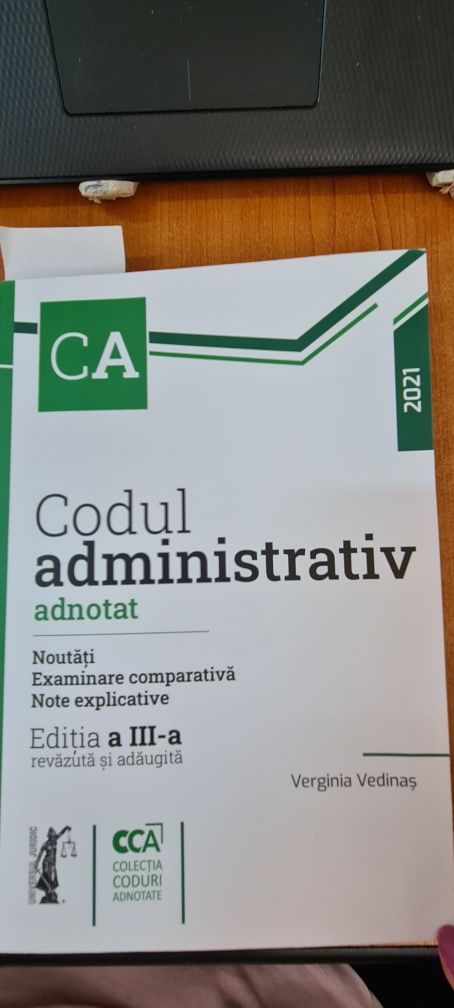 Codul administrativ adnotat, editia a III-a, 2021