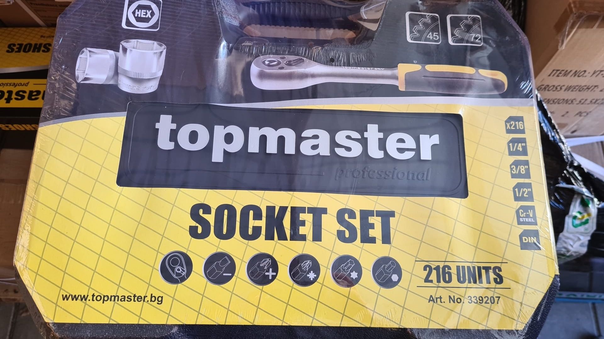 Trusa scule 216 pcs PROFI.Topmaster 216.Trusa chei.Noi