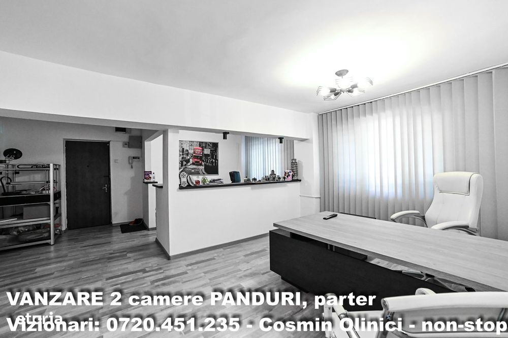 VANZARE 2 camere Sos. . Panduri, parter , renovare premium, stradal