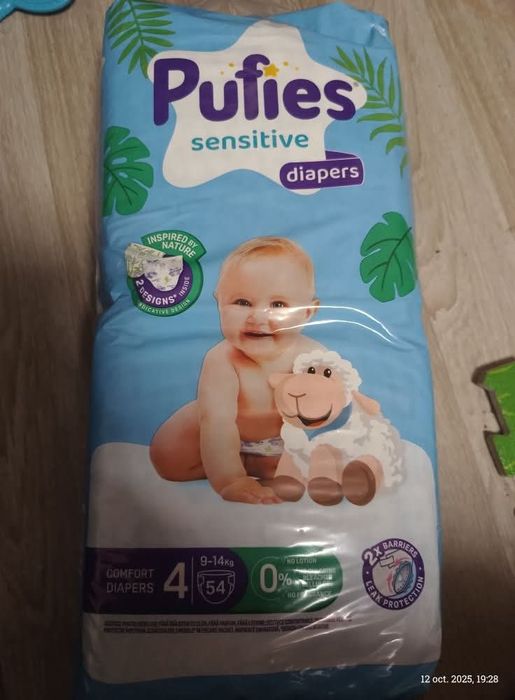 Pampers Pufies sensitive Nr 4