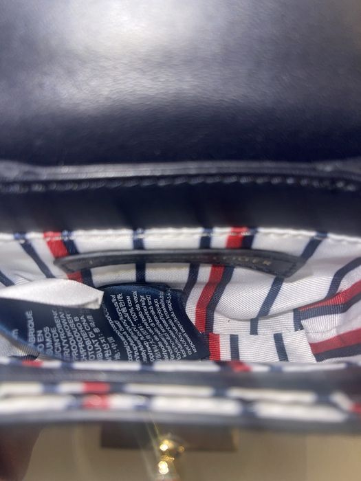 Geanta Tommy Turn Lock Croco-Print Leather Micro Bag