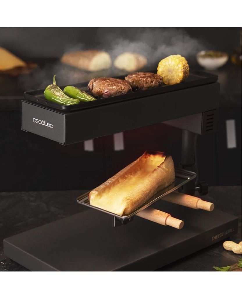 Gratar electric Cecotec Raclette Cheese&Grill 6000 Blac