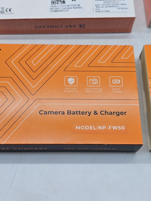 Pret pentru 2 bucati! Incarcator Dublu Baterii K&F Concept NP-FW50 Bat