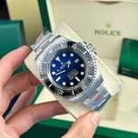 rolex deepsea 44mm silver blue