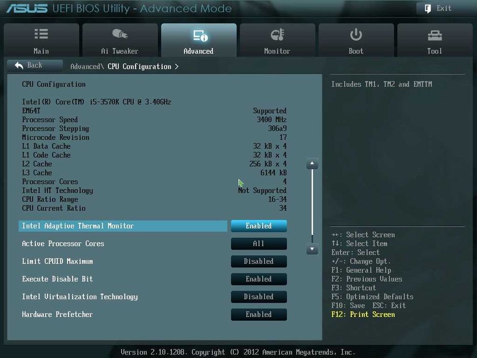Процесор ЦПУ CPU Intel i5 - 3570k 3.40-3.80 GHz 1155 DDR3
