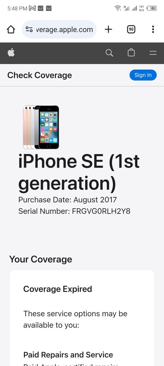 IPhone SE 2017 64GB ( 1st generation )