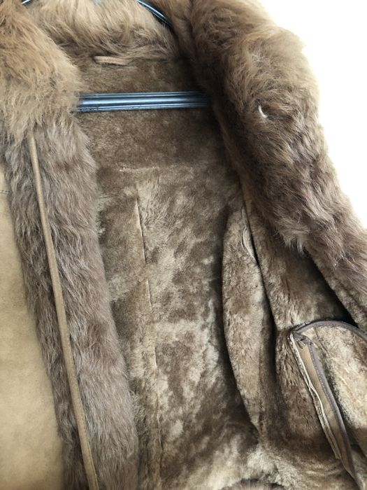 Дамско кожено палто, агнешка кожа, размер S