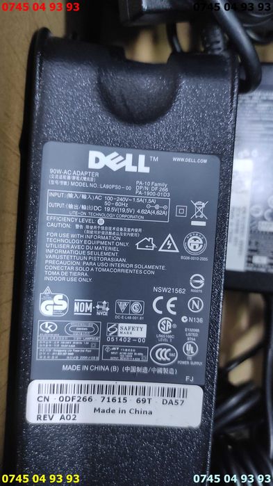 alimentator incarcator laptop dell 19v 3.34A 4.62A 6.7A cu proba