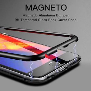 Husa Samsung S7 Edge, Magnetica 360 grade cu spate sticla securizata