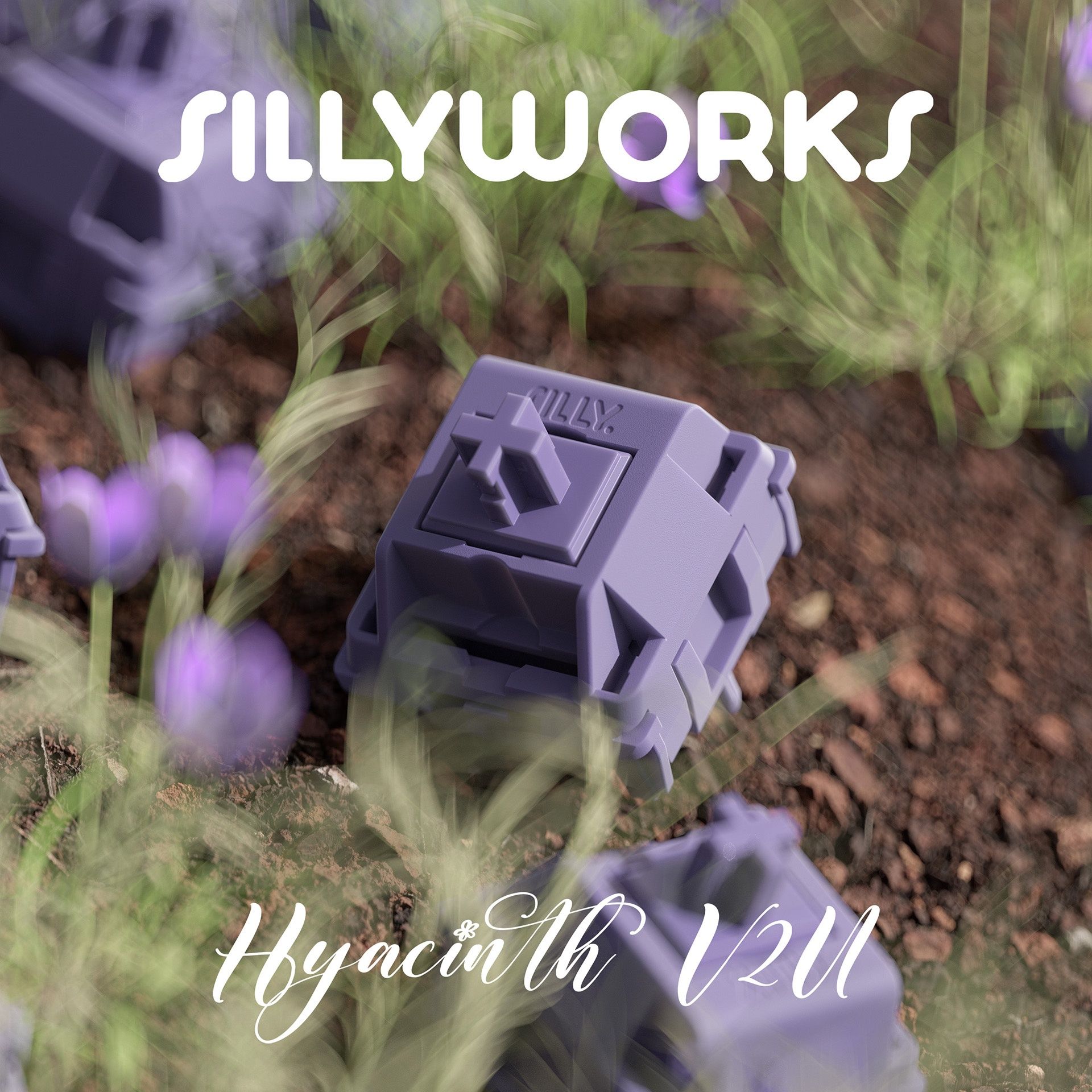 Линейные механические свитчи HMX x Sillyworks Hyacinth V2U