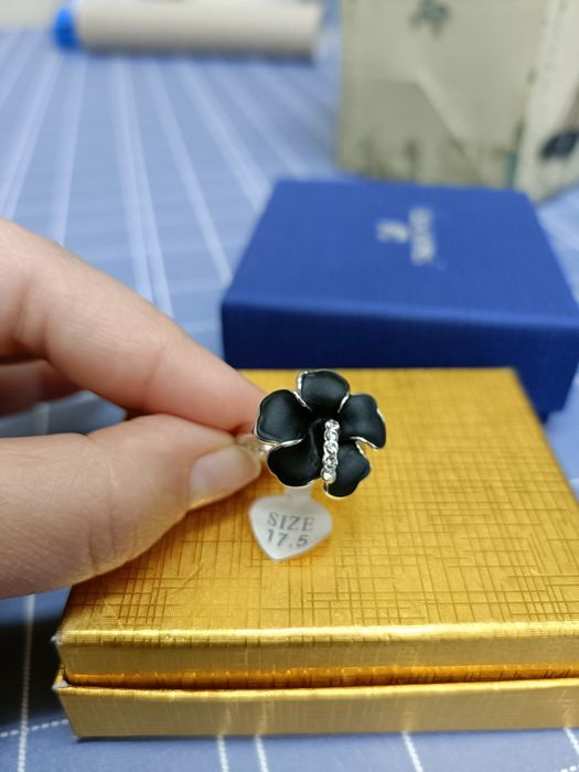 Inel placat cu aur alb