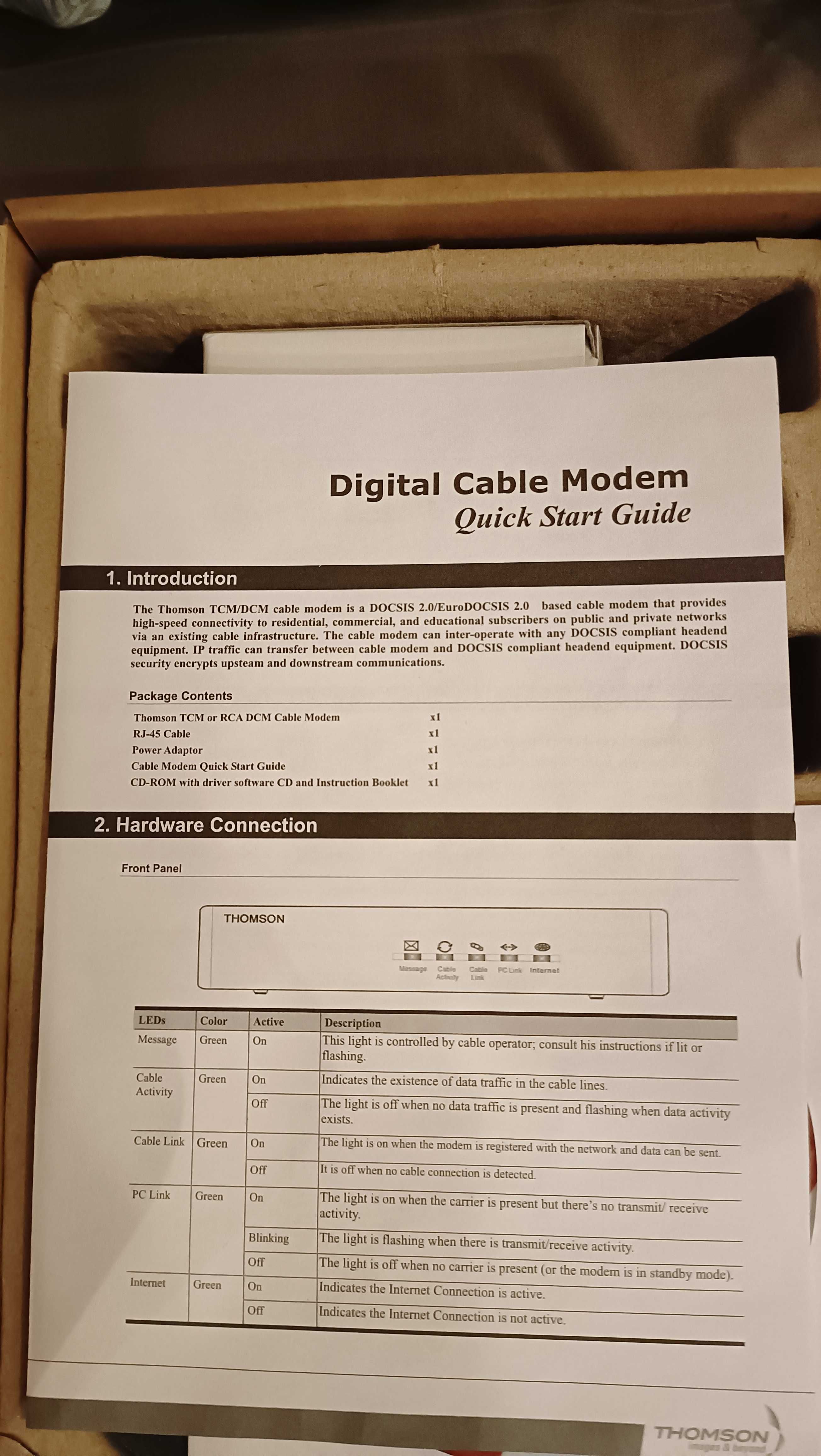 Модем Thomson (DOCSIS)