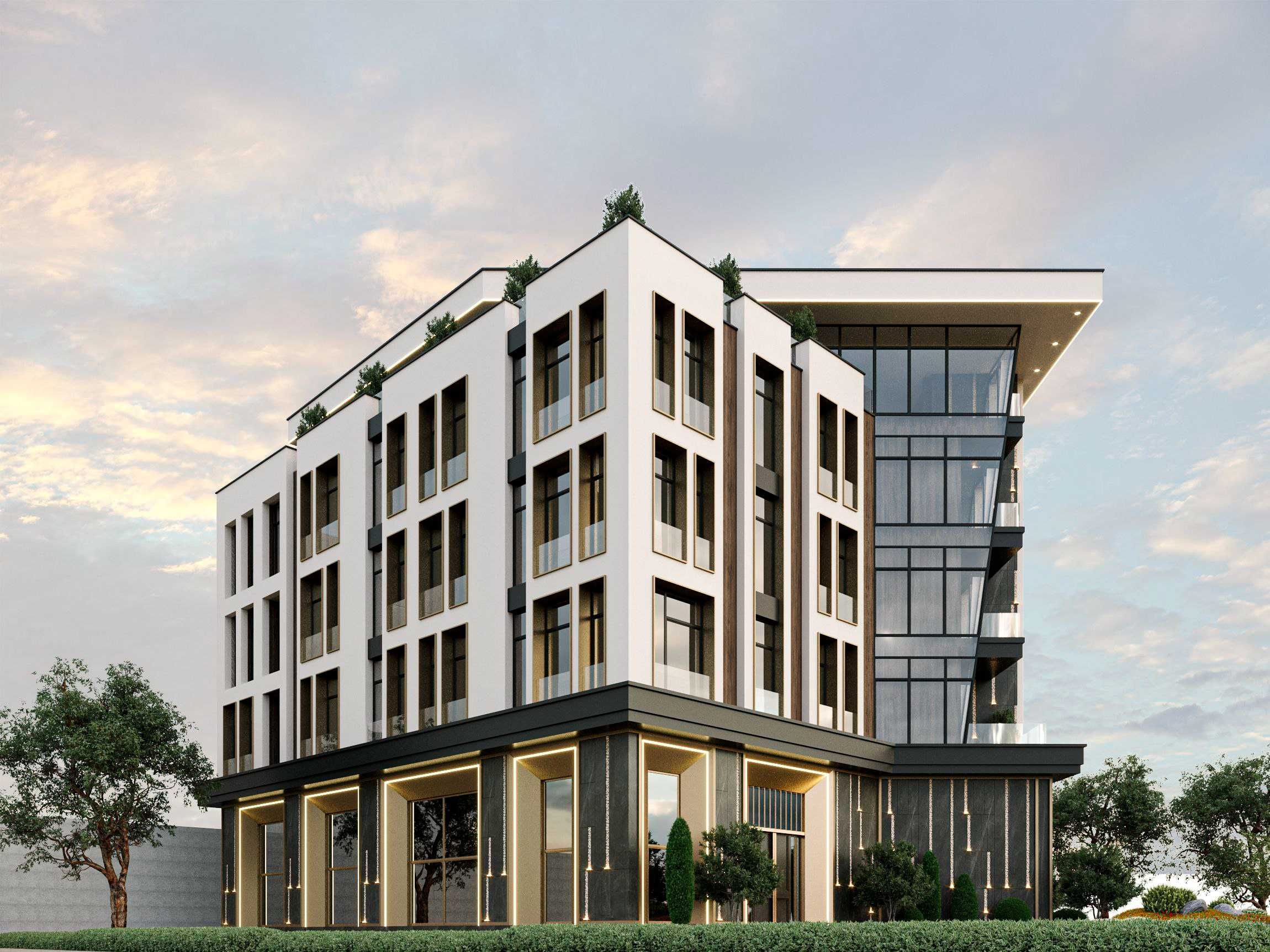 Здание  отель клиника Дархан 10-сот 5-уровней 3200 м² коробка 2-линия