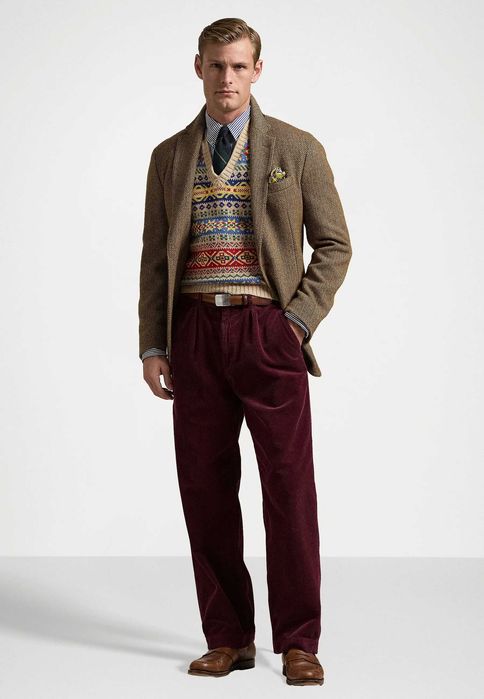 Pantaloni Ralph Lauren Corduroy pants masura 32/32 si 34/32