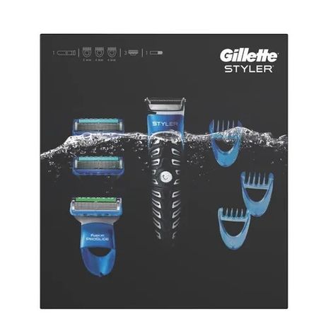 Универсальный триммер стайлер Gillette Styler с тремя запасками