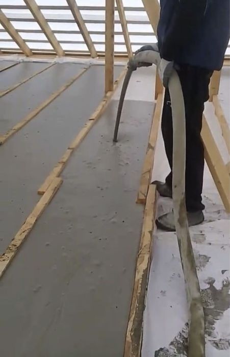 Утепление крыш Пенобетон.эковата.ппу.пенабетон.пена