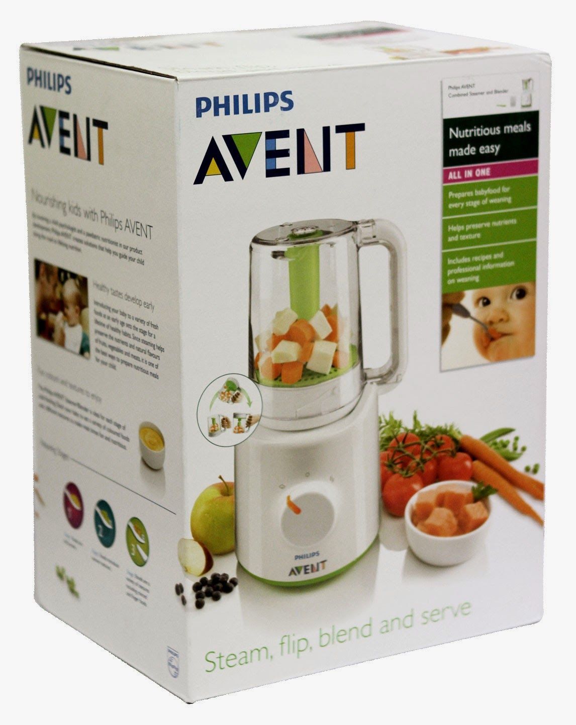 Комбиниран уред за готвене на пара и блендер Philips Avent