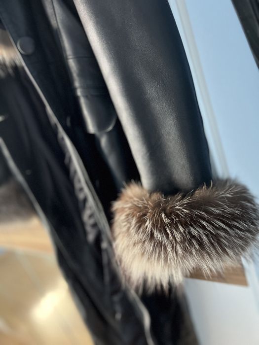 Палто/лисица/естествена кожа