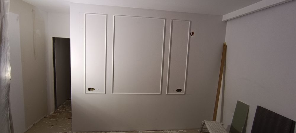 Шпакловка, боядисване, гипскартон