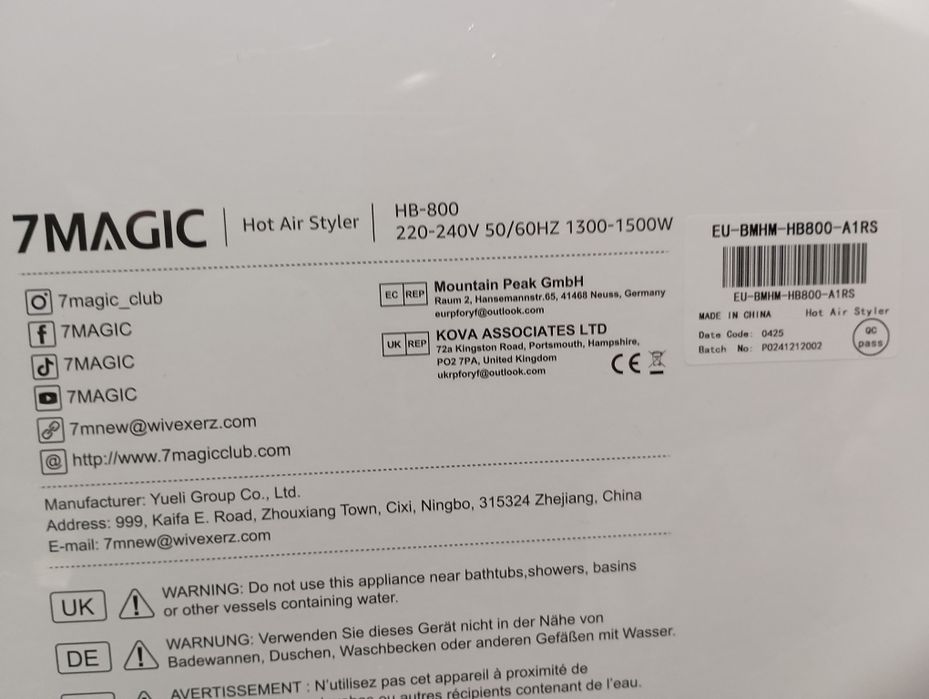 Uscator Par Styler 6 in 1 - 7Magic HB-800