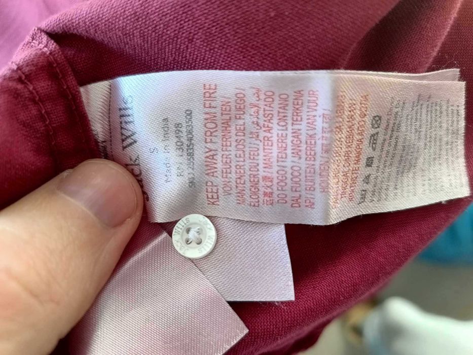 Camasa Jack Wills Purple Shirt Simpla Eleganta Rosu Size S