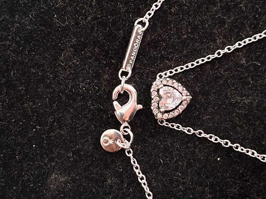Set bijuterii Pandora argint inel Pandora Colier Pandora inima cercei