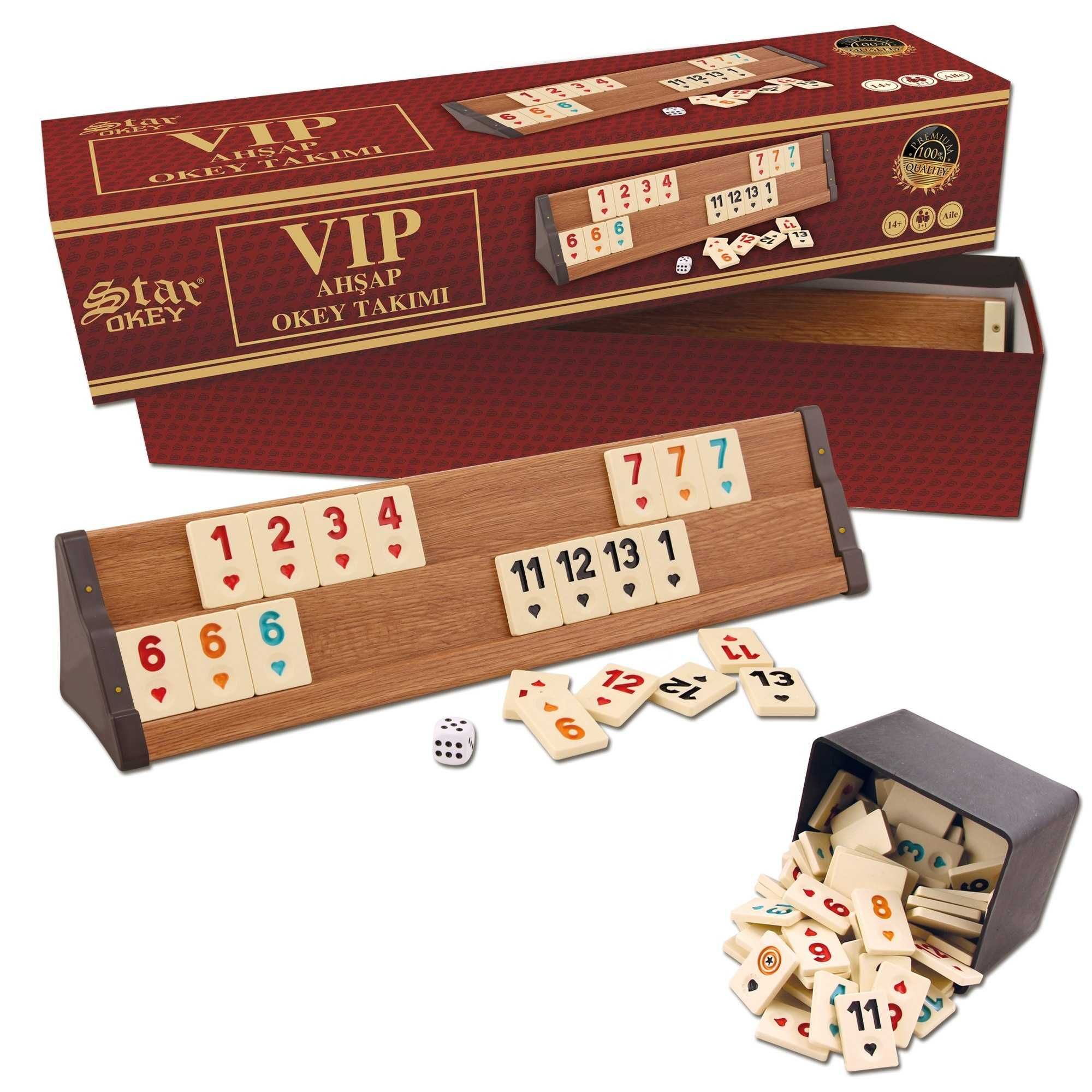 Joc Remi Remy Rummy NOU Table grele din lemn masiv lacuit. SIGILAT!