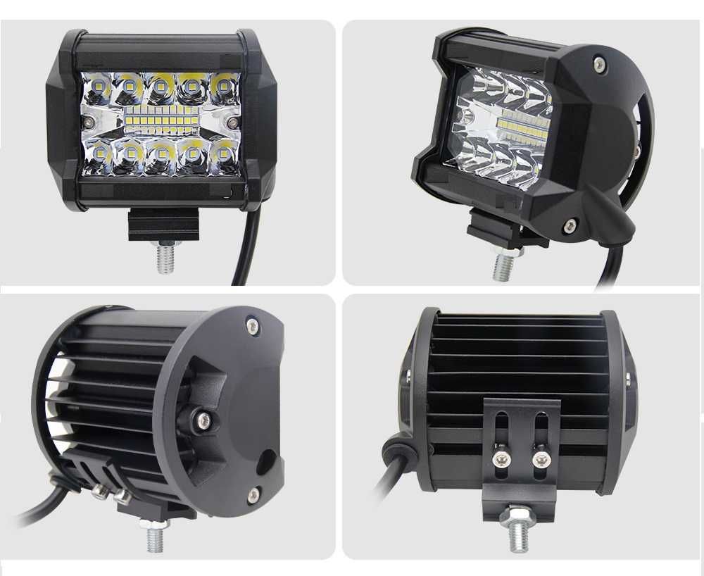 Proiector LED Auto Offroad 60W/12V-24V, 2200 Lumeni Spot Beam