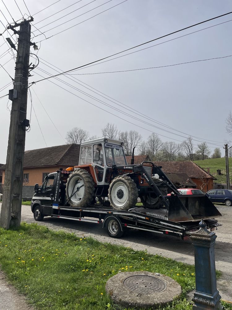 Asistenta Rutiera Tractari Auto Sibiu Platforma Transport Utilaje