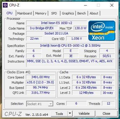 Компютър Dell Precision T3610 / Xeon E5 1650 / SSD / HDD / 32GB RAM